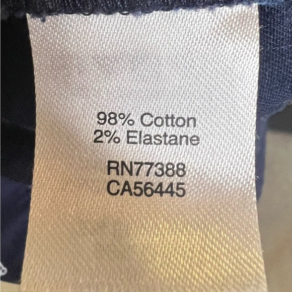 J Crew nautical Navy blue anchor cotton preppy Bermuda shorts. Size 8 - Picture 7 of 7